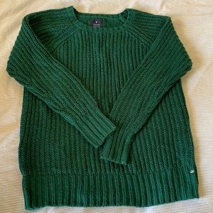 American Eagle, M, emerald green sweater